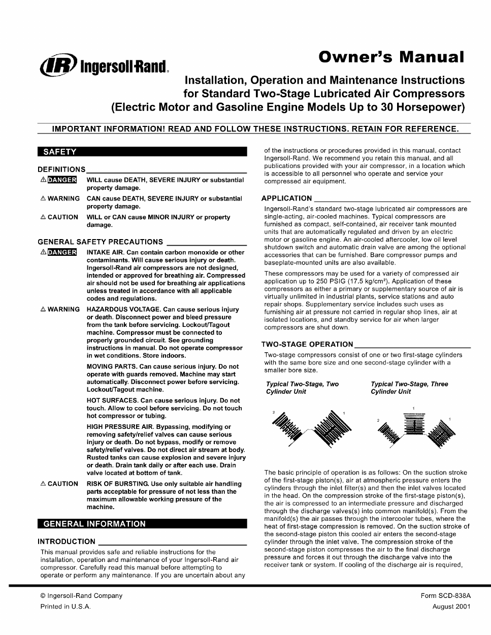 IngersollRand 2475N7.5P Owner's Manual Free PDF Download (34 Pages)