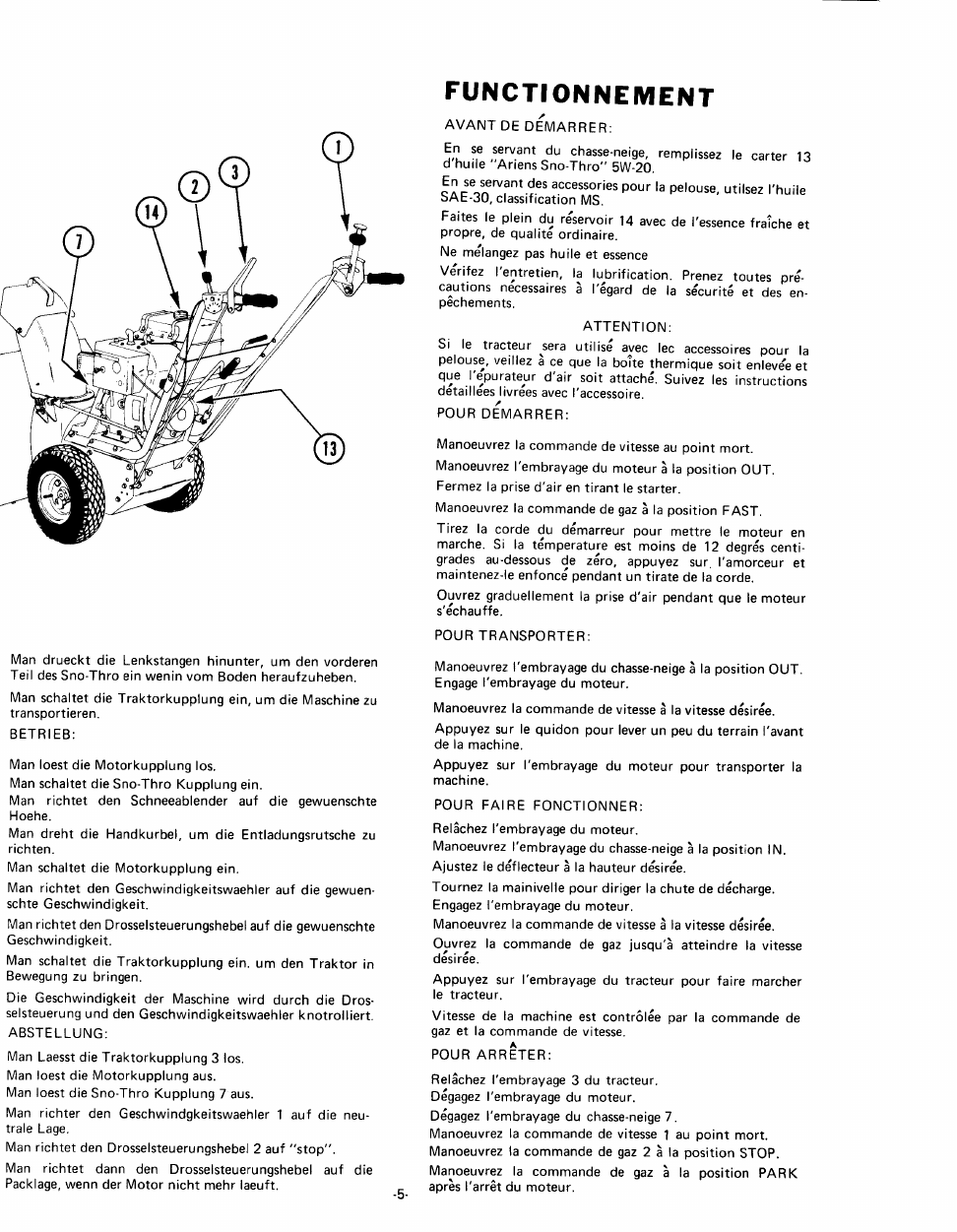 Ariens Compact 22 Snow Blower Manual