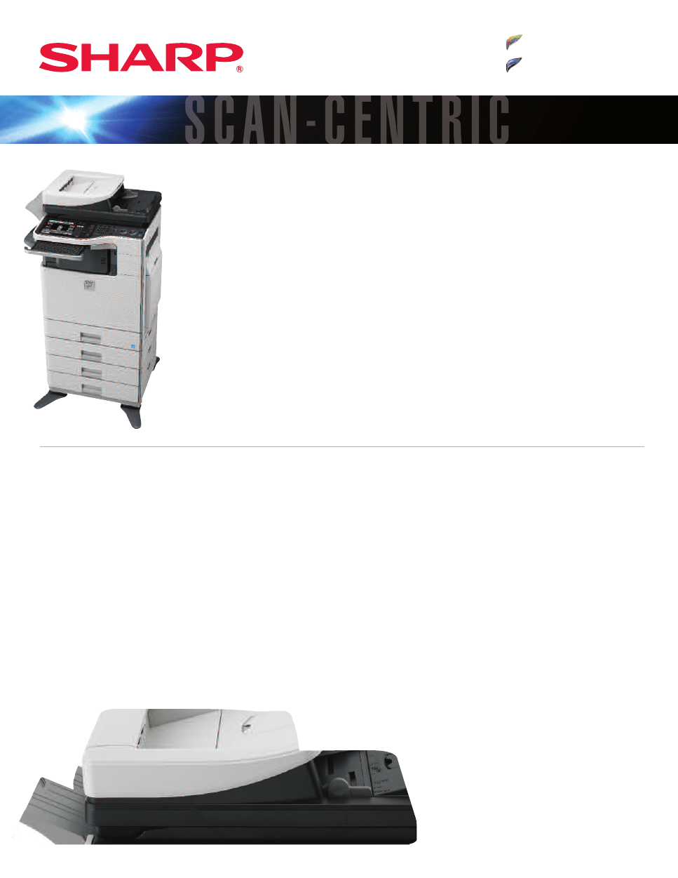 Sharp MXB402SC Specification Sheet Free PDF Download (2 Pages)